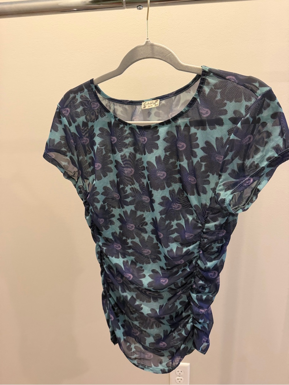 Free People Keep It Simple Mesh Baby Tee